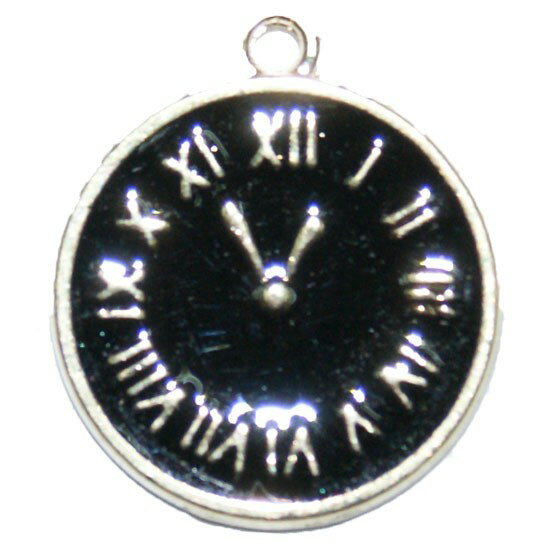 時計 パーツ CP-373 ブラック 1個 ゴールド チャーム アクセサリーパーツ モチーフ エポ