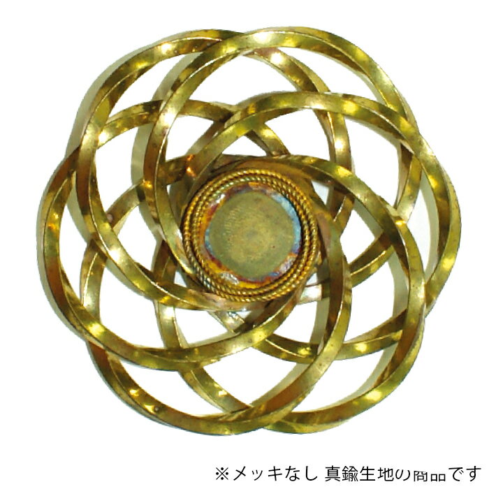ラウンド 丸 台座 プレス パーツ KCP-108-RAW 生地 1個 セッティング NO.60833