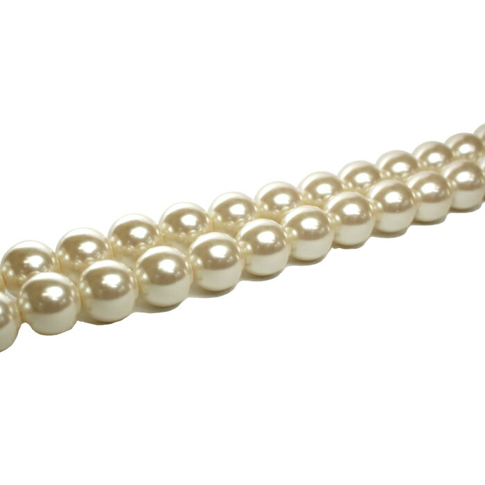 パール ラウンド 14mm 52個 キスカ 大袋 両穴 樹脂パール プラスチック 国産 新興パール 丸 正規品