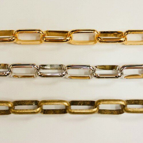 アルミチェーン AL-122 1m ゴールド ロジウム シルバー アンティーク 古美 メッキ アルミニウム アルマイト 金 鎖 ハンドメイド