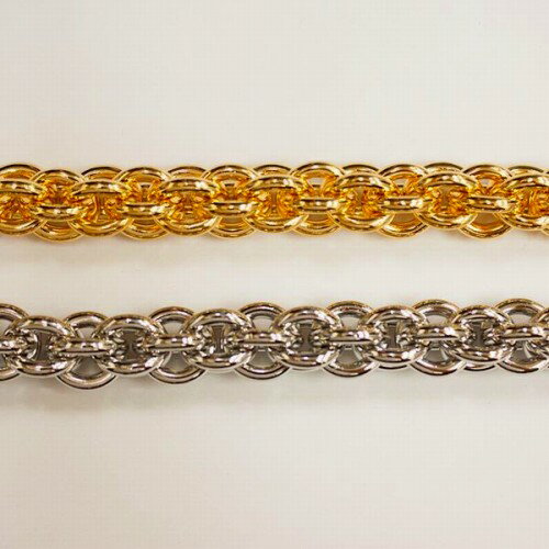 アルミチェーン AL-151 1m ゴールド ロジウム シルバー アンティーク 古美 メッキ アルミニウム アルマイト 金 鎖 ハンドメイド