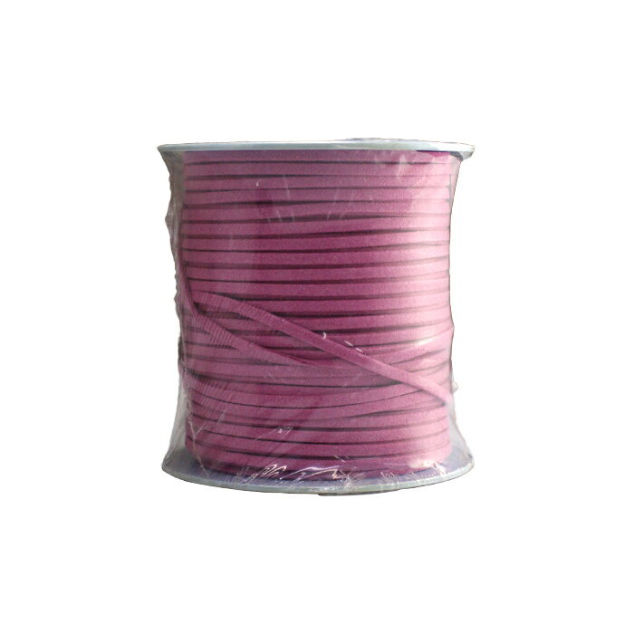 合皮平紐 3mm 赤紫 100ヤード 約90m KH-14197
