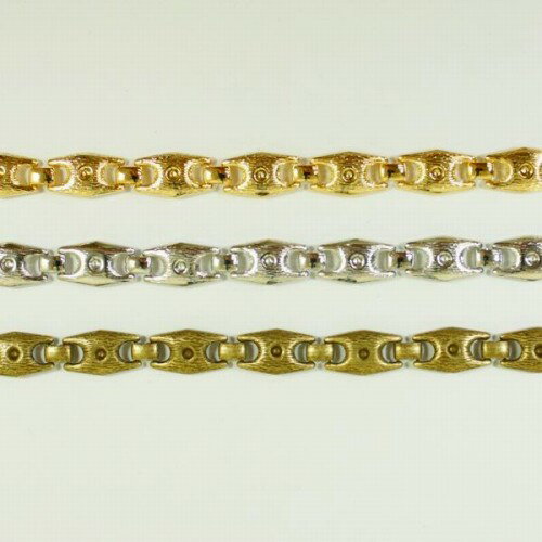 プレスチェーン PB-217 1m ゴールド ロジウム シルバー アンティーク 古美 メッキ 生地 メッキなし 真..
