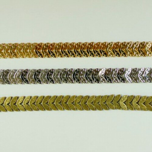 プレスチェーン PB-238 1m ゴールド ロジウム シルバー アンティーク 古美 メッキ 生地 メッキなし 真鍮 金 鎖 ハンドメイド