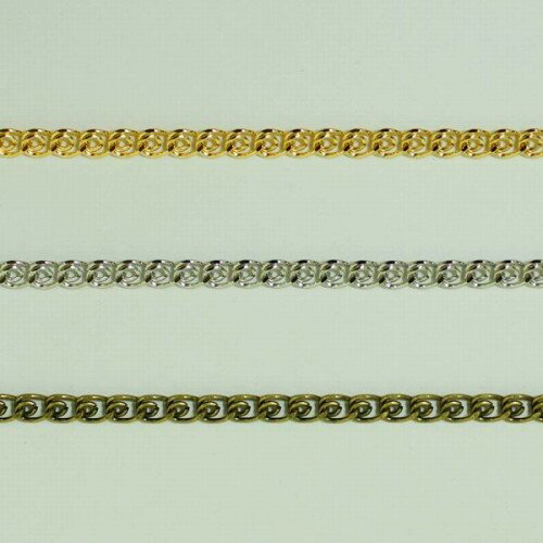 鉄チェーン ST-234 1m ゴールド ロジウム シルバー アンティーク 古美 メッキ 金 鎖 ハンドメイド