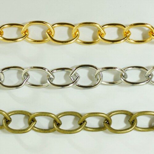鉄チェーン ST-307 1m ゴールド ロジウム シルバー アンティーク 古美 メッキ 生地 メッキなし 金 鎖 ハンドメイド