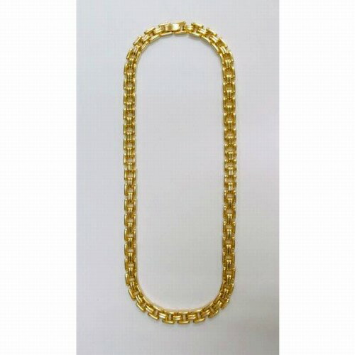 Gold brass necklace, approximately 40cm long, AN-39