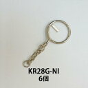 キーホルダー KR28G ニッケル 6個