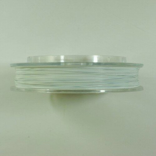 ステンレス製 ナイロンコーティング ワイヤー 0.4mm ホワイト 100m