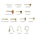 ピアス用 ポスト キャッチ 金具 サージカル チタン ステンレス 真鍮 ABS樹脂 フックタイプ カン付 生地 メッキなし メッキ付 ゴールド ロジウムカラー ...