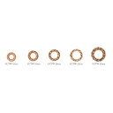 ツイスト リング パーツ ABS 樹脂 CCTW-16MM 〜CCTW-25MM 銅下地付き 全5サイズ