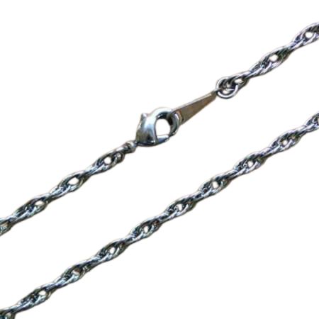 ステンレスネックレス スクリュー ロープチェーン SL/D260S 40cm 12本セット メンズ レディース ユニセックス