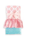 Mud Pie Blanket, Pink/Blue by Mud Pie