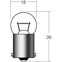 M&Hマツシマ 電球 6V 10W オレンジ G18 BA15S 1個入 1P5008OR