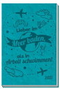 Taschenkalender A7 Soft Touch Cat 2021 petrol: Terminplaner Buchkalender