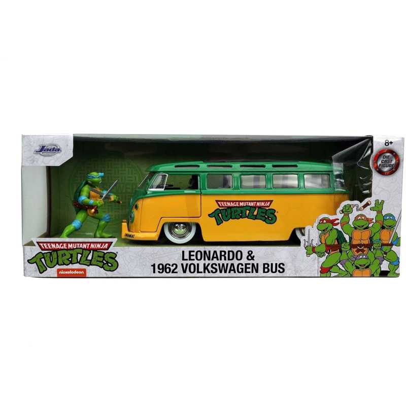 Meihuaao 1:24 TURTLES 1962 VW Bus w/LEONARDO ȥ륺 ߥ˥