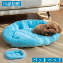 ペットベット 接触冷感 冷感クッション スクエア ラウンド 抗菌防臭 夏用 犬 ねこ ペットグッズ 優しい肌触り 冷んやり 冷たい さらふわ お休みタイム 冷感...