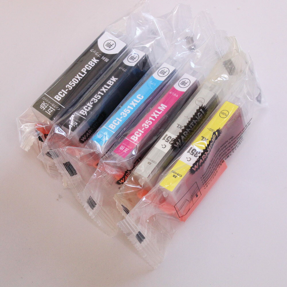 互換インク BCI-350XLPGBK ICチップ付 BCI-350 BCI-351 1本より BC ...