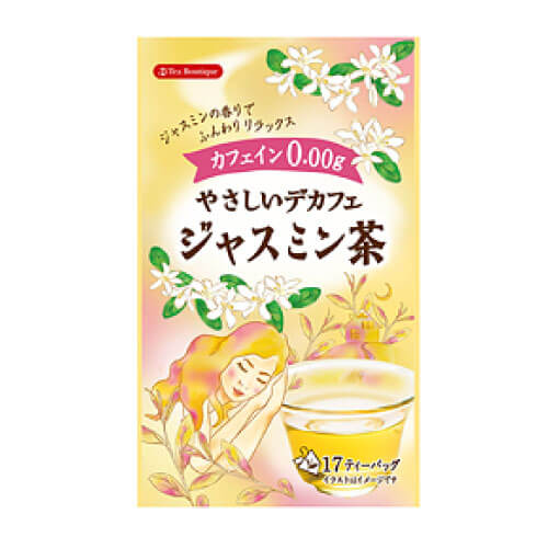 ティーブティック やさしいデカフェ ジャスミン茶 (ティーバック) 17袋入 [ジャスミンティー / カフェインレス / ノンカフェイン / 妊活 / 授乳 / マタニティ / ジャスミン / ティーバッグ ]【イチオシ】【メール便】【送料無料】