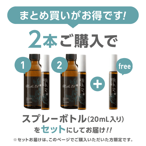 ハッカ油 スプレー 付 天然ハッカ油100% 200mL + 20ml 日本製 ペパーミント 虫除け...
