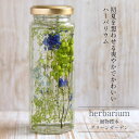 送料無料【herbarium Bottle】ハーバリウムボトル八角ボトル【Medium】フラワーアレンジ<グリーンガーデン>−植物標本−