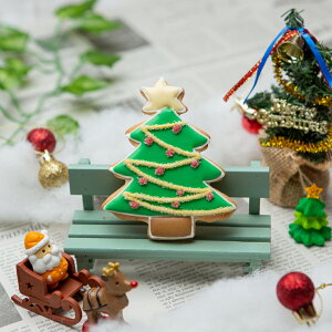 クリスマスのプチギフトに【クリスマスツリークッキー】アイシングクッキー クッキー クリスマス ツリー プチギフト 名入れ 文字入れ