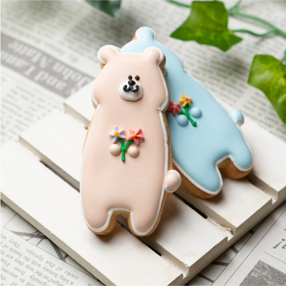 【立ちクマ】動物 熊 カワイイ アイシングクッキー プチギフト かわいい お菓子 アニマル