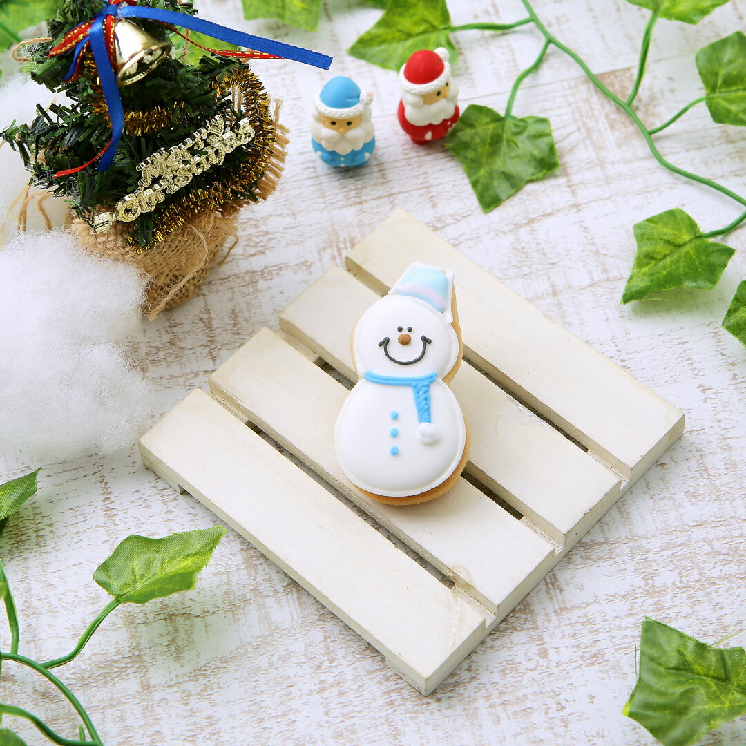 【雪だるま】アイシングクッキー かわいい お菓子 クリスマス　プチギフト