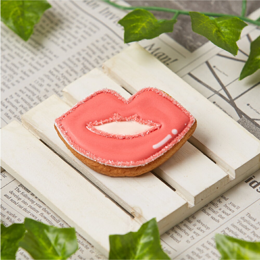 クッキー (500円程度) 【リップ】 アイシングクッキー かわいい お菓子 ギフト 結婚式　プチギフト