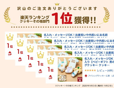 名入れ・メッセージOK！出産祝いや内祝いにお名前入り【ベビーギフト 男の子用】100日祝い アイシングクッキー クッキー ギフト 詰め合わせ 出産祝い 内祝い 名入れ 文字いれ 男の子 かわいい お菓子