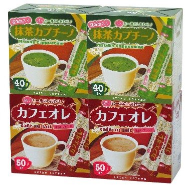 スティック/ 抹茶カプチーノ＆カフェオレ各2箱/180本【インスタントコーヒースティック】【カフェ工房】