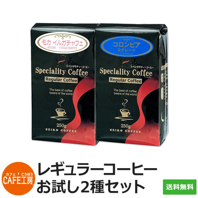 【福袋】レギュラーお試し2種セット【カフェ工房 レギュラーコーヒー】