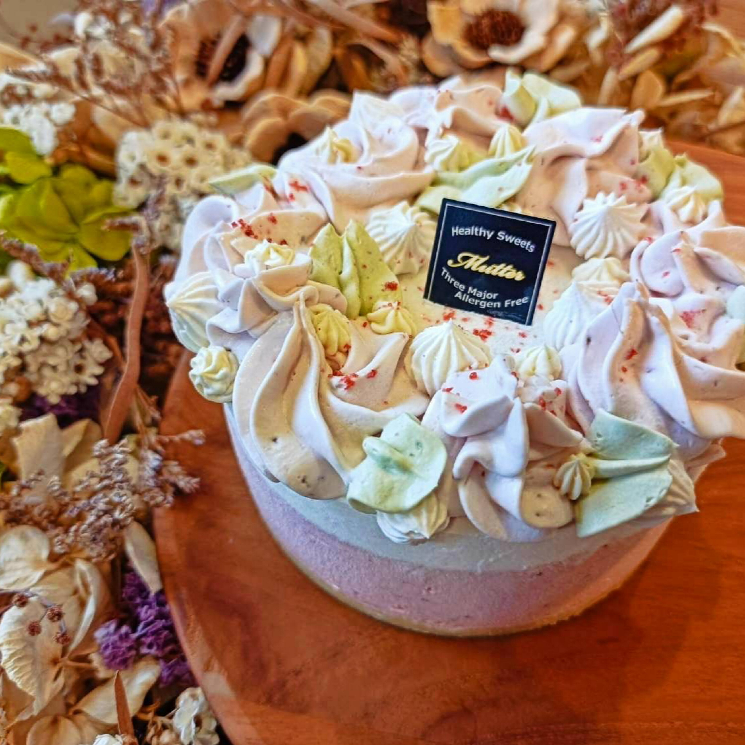 ブーケドフラワー5号ホールケーキ アレルギー対...の紹介画像2