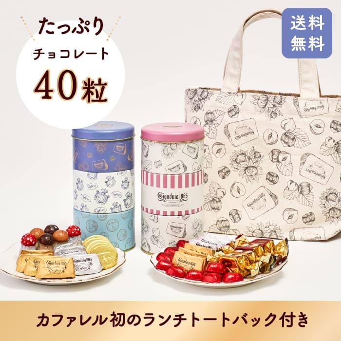 【 公式 カファレル caffarel 】オンライン限定☆彡ノッチョロッタ【 クリスマス　バレンタイン お菓子 缶 かわいい 可愛い 個包装 詰め合わせ 送料無料 チョコレート チョコ プレゼント ギフト おしゃれ 誕生日 お返し ジャンドゥーヤ 】