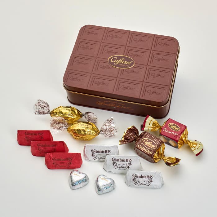 【アウトレットセール 60%OFF】【公式】 カファレル caffarel　プレミアム アソート ビター 12粒お菓子 チョコレート 高級チョコ ジャンドゥーヤ イタリア 個包装 詰め合わせ アソート ギフト プチギフト お配り用 缶 お試し