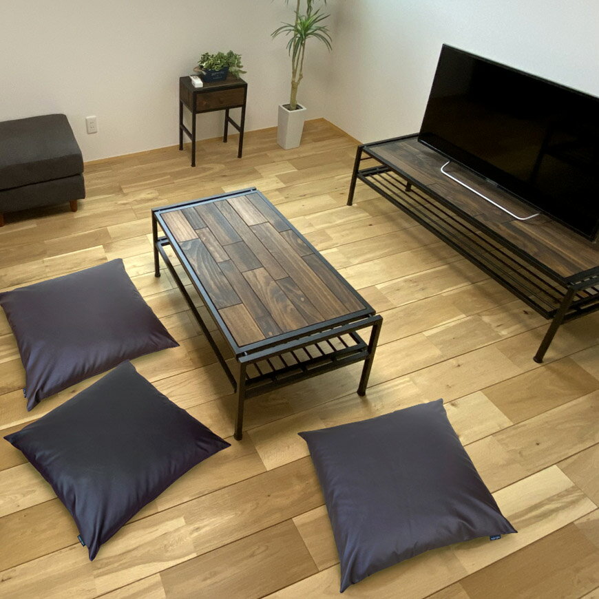 座布団 Modern Fabric 合皮レザー　カバーリング式(脱着式）は発送当日の　わた入...