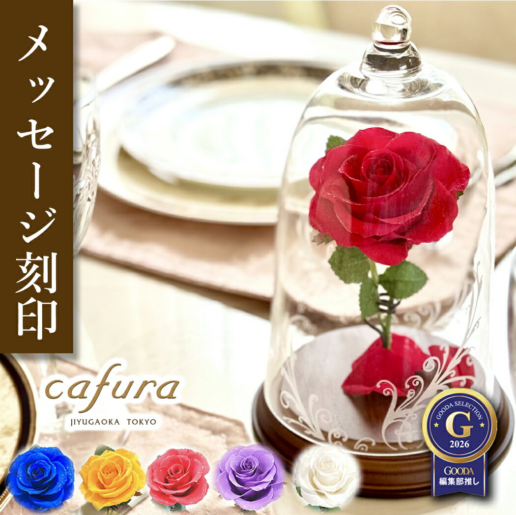 プリザーブドフラワー 美女と野獣 ガラスドーム 名入れ プロポーズ 赤いバラ 還暦 1輪 バラ 結婚記念日 記念日 ホワイトデー 喜寿 米寿 古希 祝い 結婚 彼女 妻 恋人 友達 一輪花 一輪挿し 花 想いを届ける 名入れ ギフト 刻印 金婚式 ブリザードフラワー 白バラ 青いバラ