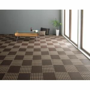 洗える い草風モダンデザインラグ Duffle ダッフェル 本間8畳(382×382cm)[00]