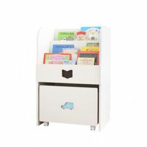 落書きが消せる ホワイトキッズ収納シリーズ 絵本ラック 男の子向け[00]