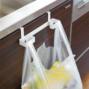 レジ袋＆タオルハンガー ポリ袋ハンガー プレート ホワイト【代引不可】 [01]