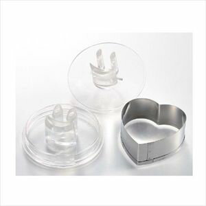 クッキー抜き型 ニコニコフェイス ハート型【代引不可】 [01]