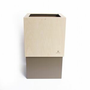 W CUBE　10L　シナ合板 グレーブラウン YK06-012　ヤマト工芸[01]