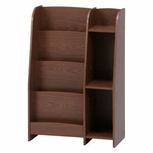 【ポイントUp4倍】リビングブックラック ミディアムブラウン （入数：1点）[09]