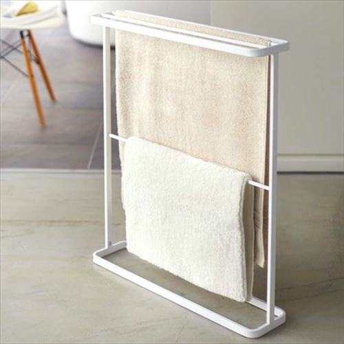 ★ポイントUp10倍★バスタオルハンガー　タワー（tower）　ホワイト【代引不可】 [01]