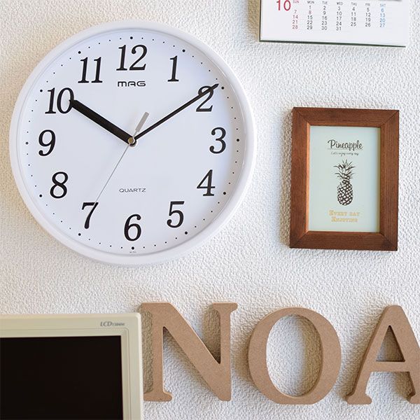 掛け時計 プラスチッタ W-701 ノア精密株式会社[01]