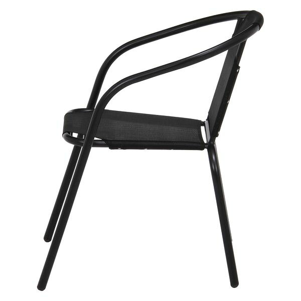 スタッキングチェアBK FBC-01(33903) ブラック (入数:2点)[09] [3]
