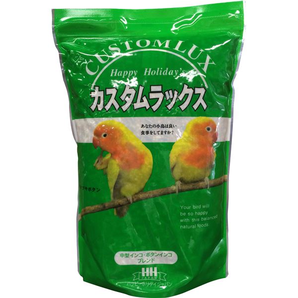 ■商品内容■発芽するくらい新鮮な穀物を使用 オカメインコ、ボタンインコ、小桜インコ等のために麻の実、ヒマワリ、サフラワー、トウモロコシなど大きめの種子を配合し、毎日の食事を飽きさせません。小鳥たちは、新鮮な種子が栄養豊富で美味しいことを知っているので大好きです。毎年毎年収穫されたものを1年間の製造に使用する量だけを確保し国内の工場にて製造していて、できる限り新鮮な穀物を配合しています。 ■殻付種子へのこだわり 栄養価の保たれる殻付の種子で、種類ごとに全く異なる色や形・味・香り・硬さ・大きさなど豊富に配合することが本品のこだわり特徴になっています。鳥の種類によって嘴の大きさ、形には違いがあり、その食性にも大きく関係し、食べ物の採食に順応し効果的に使用できる創りになっていますので、食べやすいものだけでなく形や大きさ、そして堅さや風味など様々なものが必要だと考えています。 ■食事に費やす時間は大切 本来動物たちにとって、食事は単なる栄養補給するだけのものではなく、採食行動が遊び・楽しみであるという観点より、できる限り配合する種子の種類を豊富にしています。様々な種子の殻を割って、中の実を取り出して食べる行動により食事に費やす時間も長くなり、食事そのものが遊び・学習にもなり飽きません。皮むく事がくちばしの運動や遊びになります。むいた皮がケージの中や部屋に散らかりますが、愛情をもって掃除をしてあげて下さい。■商品スペック■原材料麻の実、カナリーシード、ヒマワリ、赤ひえ、サフラワー、玄きび、赤きび、青米、トウモロコシ、大麦、黒ヒマワリ、大根の種、玄米ポップ■賞味／使用期限(未開封) 24ヶ月■賞味期限表記 2：yyyy/mm■原産国または製造国 日本■ 一般分類 2：食品(総合栄養食以外)■送料・配送についての注意事項●本商品の出荷目安は【1 - 5営業日　※土日・祝除く】となります。●お取り寄せ商品のため、稀にご注文入れ違い等により欠品・遅延となる場合がございます。●本商品は仕入元より配送となるため、沖縄・離島への配送はできません。