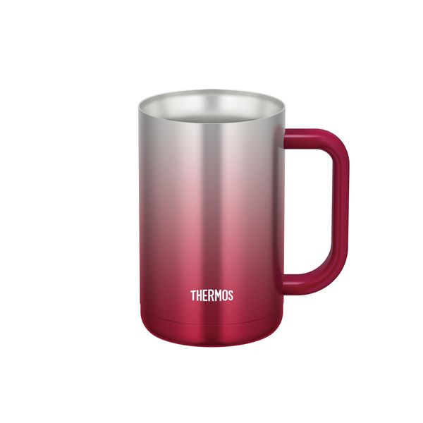 【3個セット】 THERMOS(サーモス) 真空断熱ジョッキ 600ml スパークリングレッド JDK-600C[21]