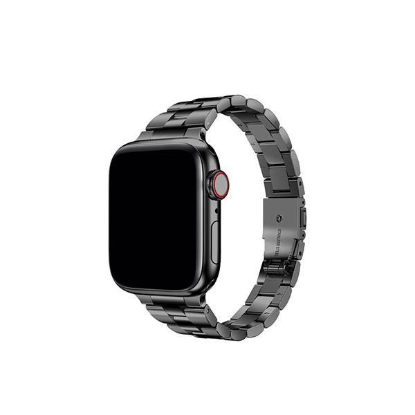 TF7 イージーアジャスト メタルバンド for Apple Watch 41／40／38mm ブラック TF72738[21]