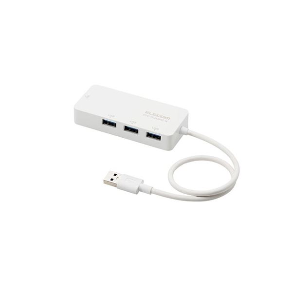 エレコム USB-A 1Gbps有線LANアダプター(USBハブ付き)(白) EDC-GUA3H2-W[21]